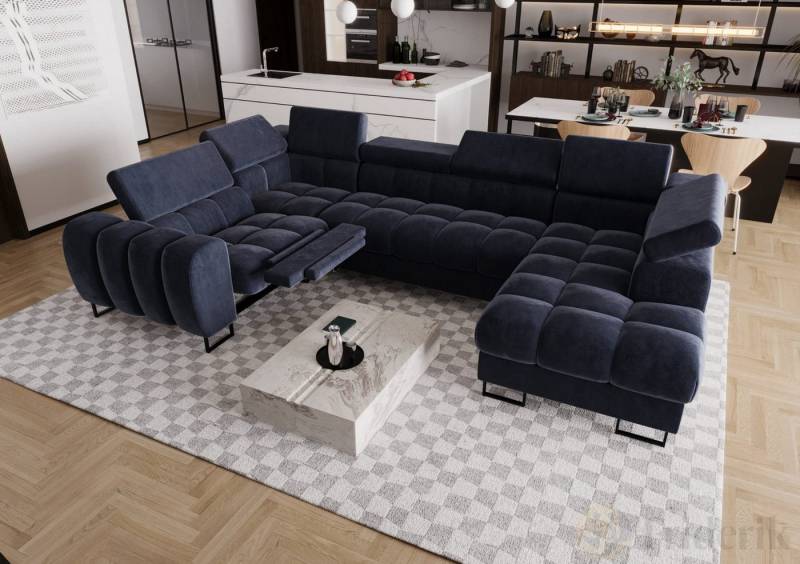 Friderik-EU Ecksofa ASPEN MAX II RELAX Schlaffunktion U-form 198x350x170 cm Bettkasten Friderik-EU Ecksofa ASPEN MAX II RELAX Schlaffunktion U-form 198x350x170 cm Bettkasten von Friderik-EU