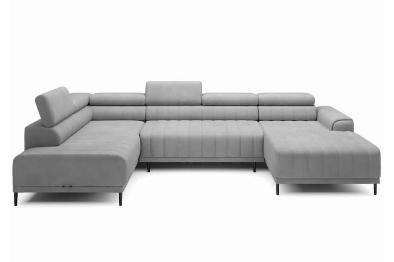 Friderik-EU Ecksofa CALDO XL U-formig Bettkasten 342 cm Schlaffunktion Relaxfunktion von Friderik-EU