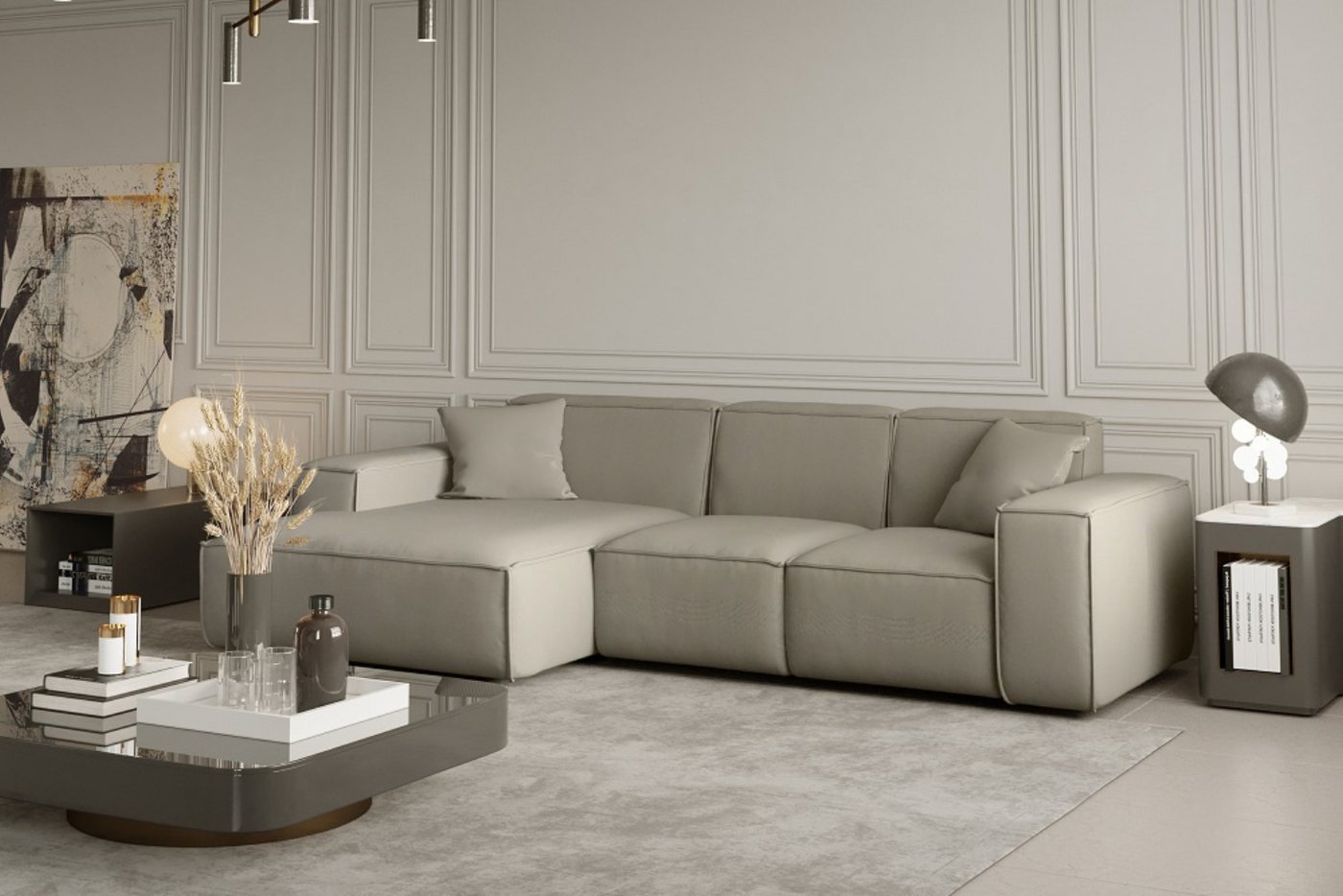 Friderik-EU Ecksofa Ecksofa LUGA L – Elegantes und funktionales Ecksofa mit SCALA-Stoff Friderik-EU Ecksofa Ecksofa LUGA L – Elegantes und funktionales Ecksofa mit SCALA-Stoff von Friderik-EU