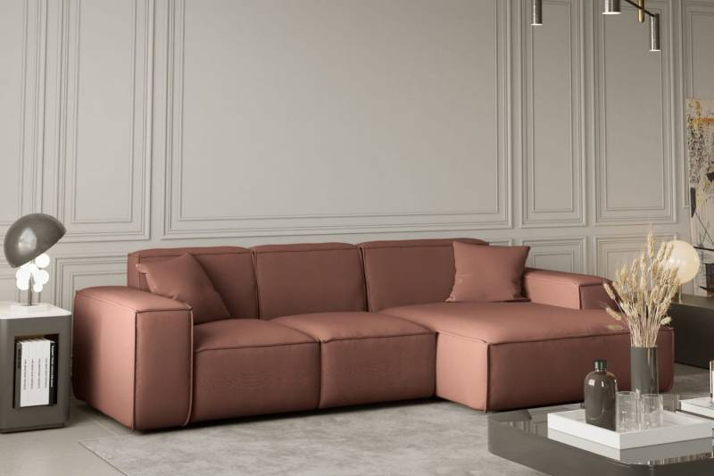 Friderik-EU Ecksofa Ecksofa LUGA L-Form Links/Rechts mit Kissen von Friderik-EU