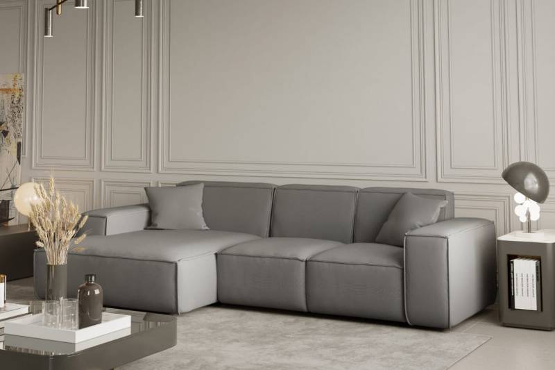 Friderik-EU Ecksofa Ecksofa LUGA L-Form Links/Rechts mit Kissen von Friderik-EU