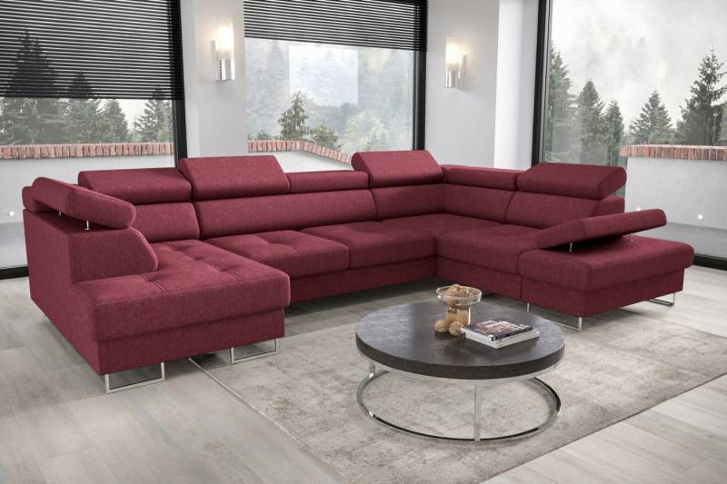 Friderik-EU Ecksofa Galaxy Max II U-Form mit Schlaffunktion & Bettkästen – Stoff Gemma, verstellbaren Kopfstützen & Armlehne Friderik-EU Ecksofa Galaxy Max II U-Form mit Schlaffunktion & Bettkästen – Stoff Gemma, verstellbaren Kopfstützen & Armlehne von Friderik-EU