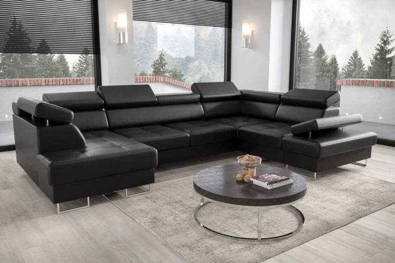 Friderik-EU Ecksofa Galaxy Max II U-Form mit Schlaffunktion & Bettkästen – Stoff Madrit, verstellbaren Kopfstützen & Armlehne Friderik-EU Ecksofa Galaxy Max II U-Form mit Schlaffunktion & Bettkästen – Stoff Madrit, verstellbaren Kopfstützen & Armlehne von Friderik-EU