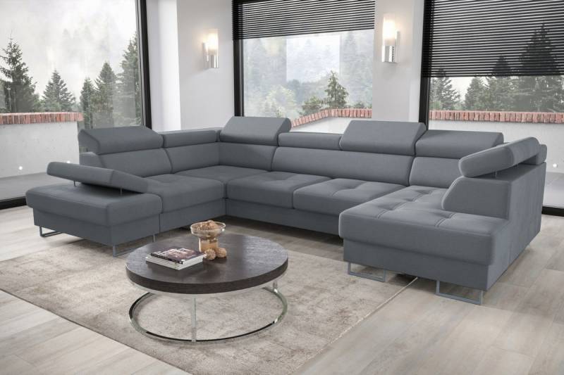 Friderik-EU Ecksofa Galaxy Max II U-Form mit Schlaffunktion & Bettkästen – Stoff Terra, verstellbaren Kopfstützen & Armlehne Friderik-EU Ecksofa Galaxy Max II U-Form mit Schlaffunktion & Bettkästen – Stoff Terra, verstellbaren Kopfstützen & Armlehne von Friderik-EU