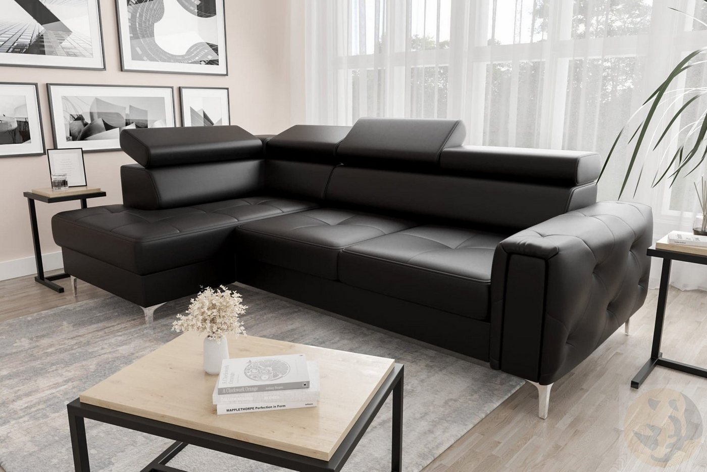 Friderik-EU Ecksofa ORION Moderne Echtleder Couch 255x170, mit Schlaffunktion Friderik-EU Ecksofa ORION Moderne Echtleder Couch 255x170, mit Schlaffunktion von Friderik-EU