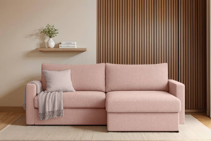 Friderik-EU Ecksofa mit Schlaffunktion und Bettkasten, 224 x 140 cm - Schlafsofa, Couch, inklusive Zierkissen - Bettfunktion von Friderik-EU