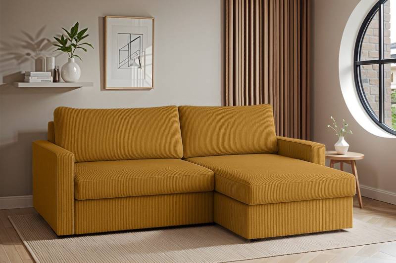 Friderik-EU Ecksofa mit Schlaffunktion und Bettkasten, 224 x 140 cm - Schlafsofa, Couch, inklusive Zierkissen - Bettfunktion Friderik-EU Ecksofa mit Schlaffunktion und Bettkasten, 224 x 140 cm - Schlafsofa, Couch, inklusive Zierkissen - Bettfunktion von Friderik-EU