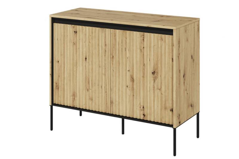 Friderik-EU Kommode Trend TR-02 Kommode zweitürig mit LED Beleuchtung, 98x83x40 cm von Friderik-EU