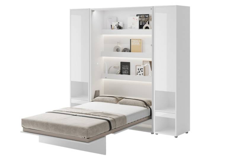 Friderik-EU Schrankbett Bed Concept BC-02 mit Matratze & LED + 2x Vertikalschrank BC-07 von Friderik-EU