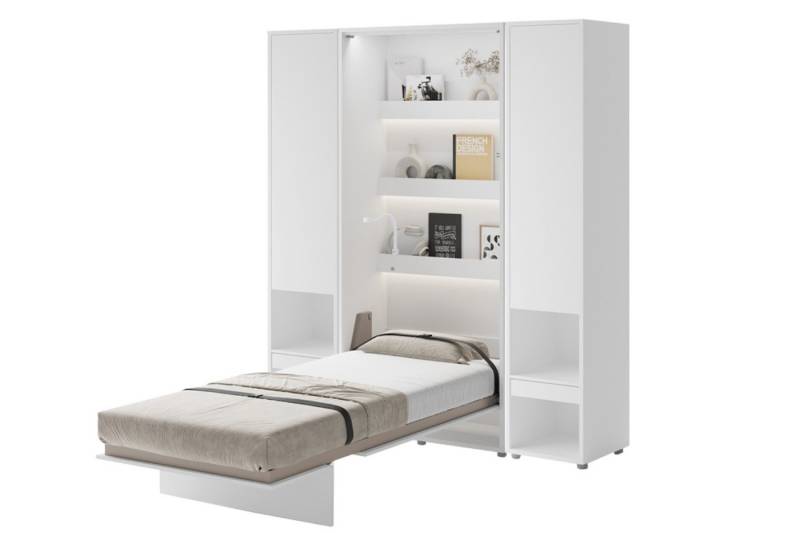Friderik-EU Schrankbett Bed Concept BC-03 mit Matratze und LED + 2x Vertikalschrank BC-07 von Friderik-EU