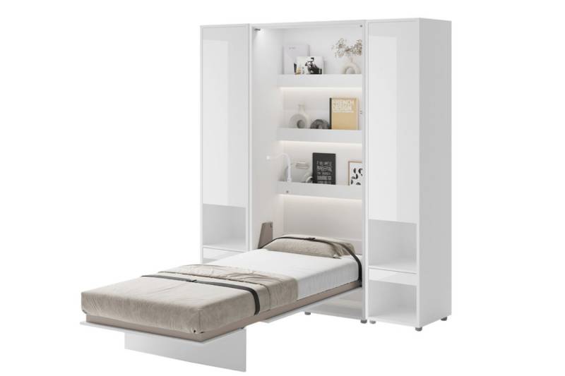 Friderik-EU Schrankbett Bed Concept BC-03 mit Matratze und LED + 2x Vertikalschrank BC-07 von Friderik-EU