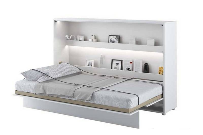 Friderik-EU Schrankbett Horizontal Wandklappbett mit Matratze und LED, Bed Concept BC-05 von Friderik-EU