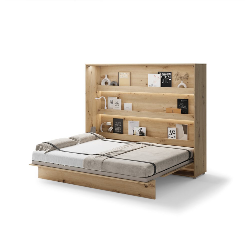 Friderik-EU Schrankbett Horizontal Wandklappbett mit Matratze und LED, Bed Concept BC-14 Friderik-EU Schrankbett Horizontal Wandklappbett mit Matratze und LED, Bed Concept BC-14 von Friderik-EU