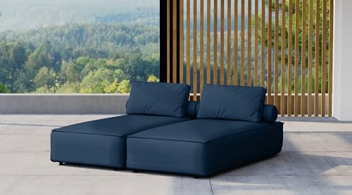 Doppel-Chaiselongue Patio – luxuriöse Entspannung im Freien (Ocean) von Friderik