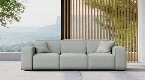 Friderik 3-Sitzer-Sofa Patio – stilvoller Komfort mit Odyssey-Stoff für Ihren Außenbereich (Cement) von Friderik