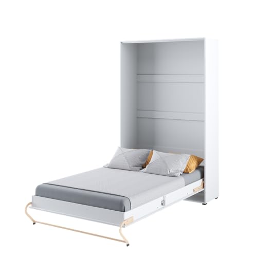 Friderik Concept PRO 2 CP-02 Wandklappbett Vertikal Schrankbett, 120x200 cm (Weiß Hochglanz) von Friderik