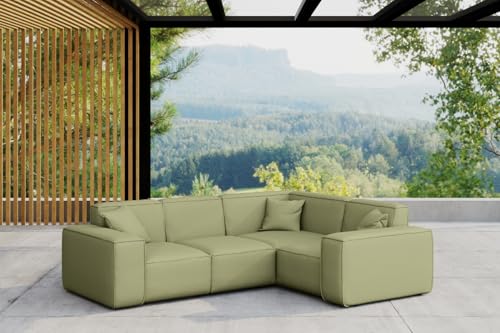 Friderik Garten-Ecksofa Patio 246 cm – Komfortables und stilvolles Möbelstück mit Odyssey-Stoff (Lima, Rechts) von Friderik