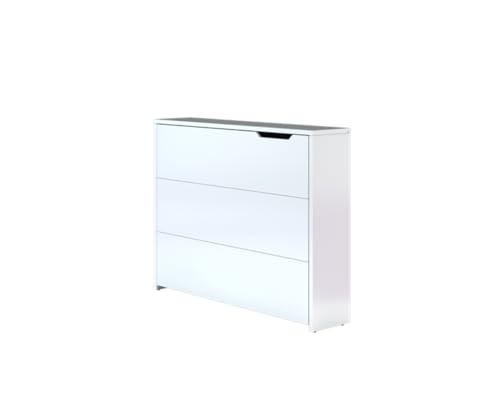 Friderik Work Concept CW-01 Ausziehbarer Schreibtisch, Kleiner klappbarer Schreibtisch, 115x93x27 cm (Weiß, Links) von Friderik
