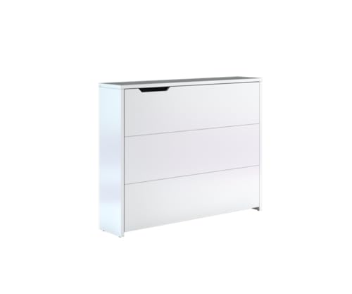 Friderik Work Concept CW-01 Ausziehbarer Schreibtisch, Kleiner klappbarer Schreibtisch, 115x93x27 cm (Weiß, Rechts) von Friderik