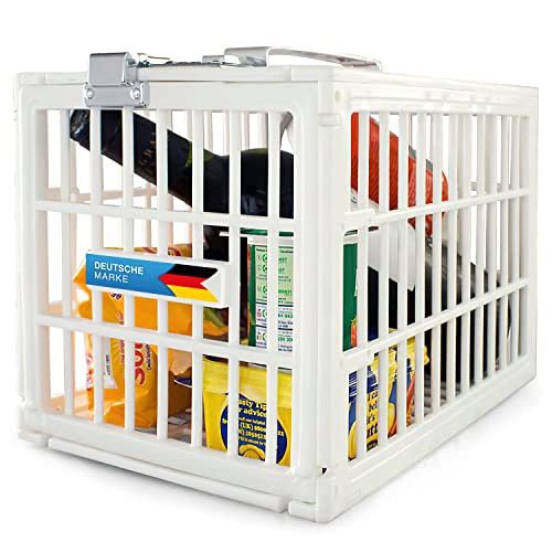 Hygienische Kühlschrankbox Kühlschrank-Schloss; Absperrbares Kühlschrank-Fach 10 Liter; Fridge Locker Kühlschrank Tresor-Box mit Zahlenschloss für WG, Büro, Süßigkeiten, Geschwister von Fridge Locker