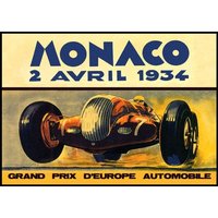 Grand Prix 1934 Monaco National Racing Event Poster von FridgeMagnetWorld
