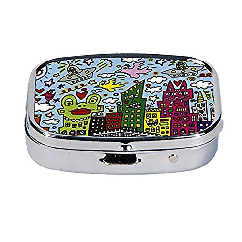 Fridolin 18223 Pillendöschen James Rizzi - My New York City, Metall, 5,1 x 3,6 x 1,8 cm, bunt Fridolin 18223 Pillendöschen James Rizzi - My New York City, Metall, 5,1 x 3,6 x 1,8 cm, bunt von Fridolin