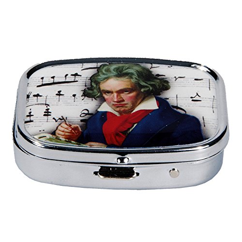 Fridolin 18266 Pillendöschen Beethoven, Metall, 5,1 x 3,6 x 1,8 cm, bunt Fridolin 18266 Pillendöschen Beethoven, Metall, 5,1 x 3,6 x 1,8 cm, bunt von Fridolin