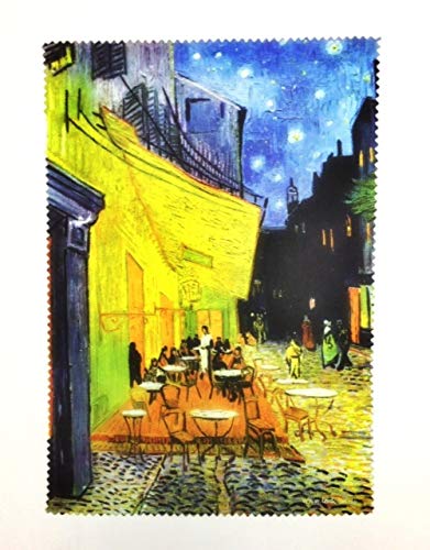 Fridolin Brillenputztuch Van Gogh-Café de Nuit, Stoff, bunt, 18x12.5x1 cm von Fridolin