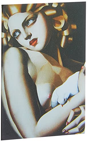 Fridolin Motivmagnet Lempicka-Woman with Dove, Metall, bunt, 8x5.4x0.3 cm von Fridolin