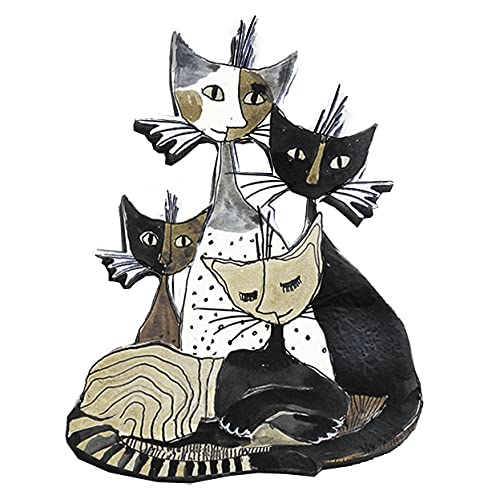 Rosina Wachtmeister Pinwandmagnet Magnet Cats Sepia Gruppe von Fridolin