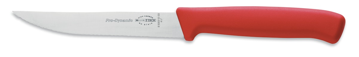 DICK Pizza- /Steakmesser Wellenschliff PRODYNAMIC 12 cm rot von Friedr. Dick GmbH & Co. KG