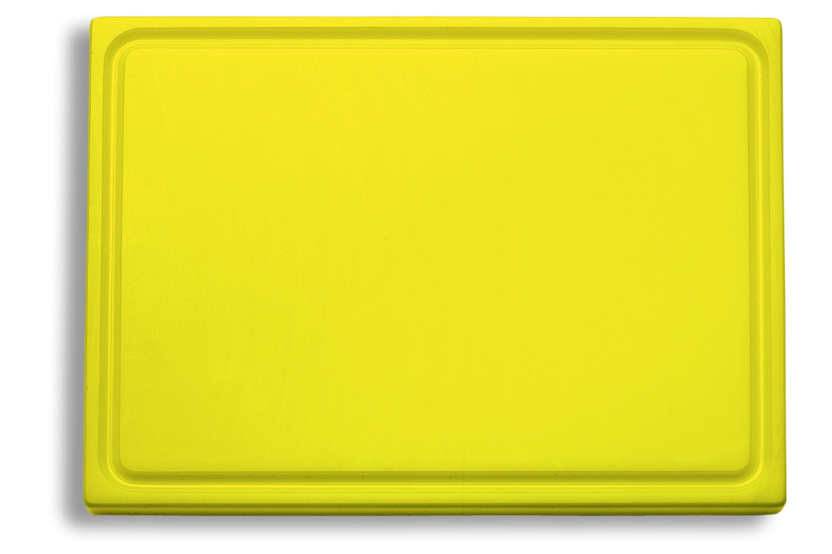 DICK Schneidebrett mit Saftrille gelb 53 x 32,5 x 1,8 cm von Friedr. Dick GmbH & Co. KG