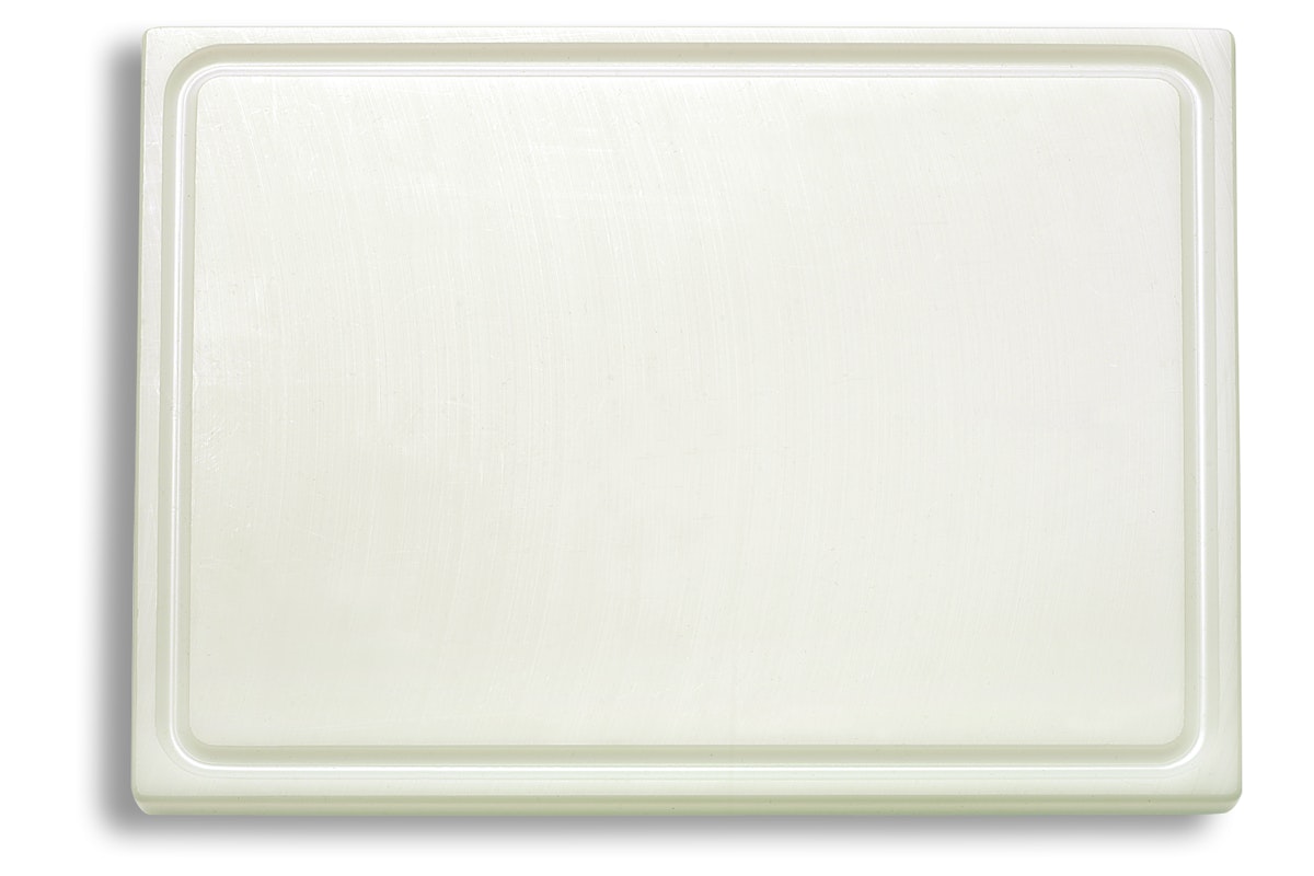 DICK Schneidebrett mit Saftrille weiß 53 x 32,5 x 1,8 cm von Friedr. Dick GmbH & Co. KG