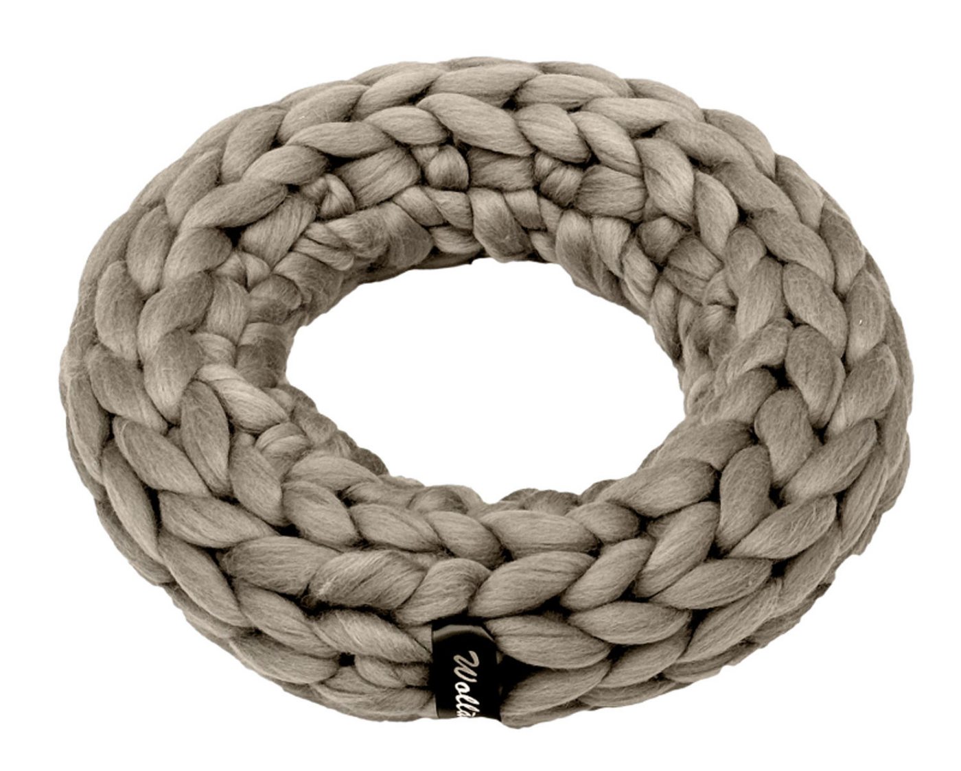 Friedrich Klocke GmbH Dekokranz Grosser Wollkranz D47 cm Merinowolle in schlamm Kranz von Friedrich Klocke GmbH