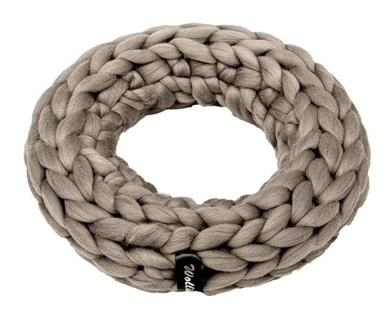 Friedrich Klocke GmbH Dekokranz Grosser Wollkranz D47 cm Merinowolle in schlamm Kranz von Friedrich Klocke GmbH