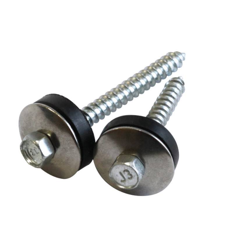 Edelstahlschrauben V2A 6,5 x 50 mm mit 25 mm Edelstahlscheibe und EPDM Pilzdichtung-100Stk. / Pack. von Friedrich von Lien AG