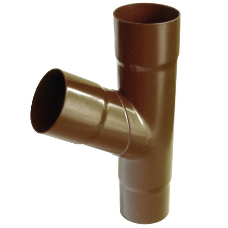 Fallrohrabzweig 60° 90/90 mm für 125 mm Kunststoff Dachrinne von Friedrich von Lien AG