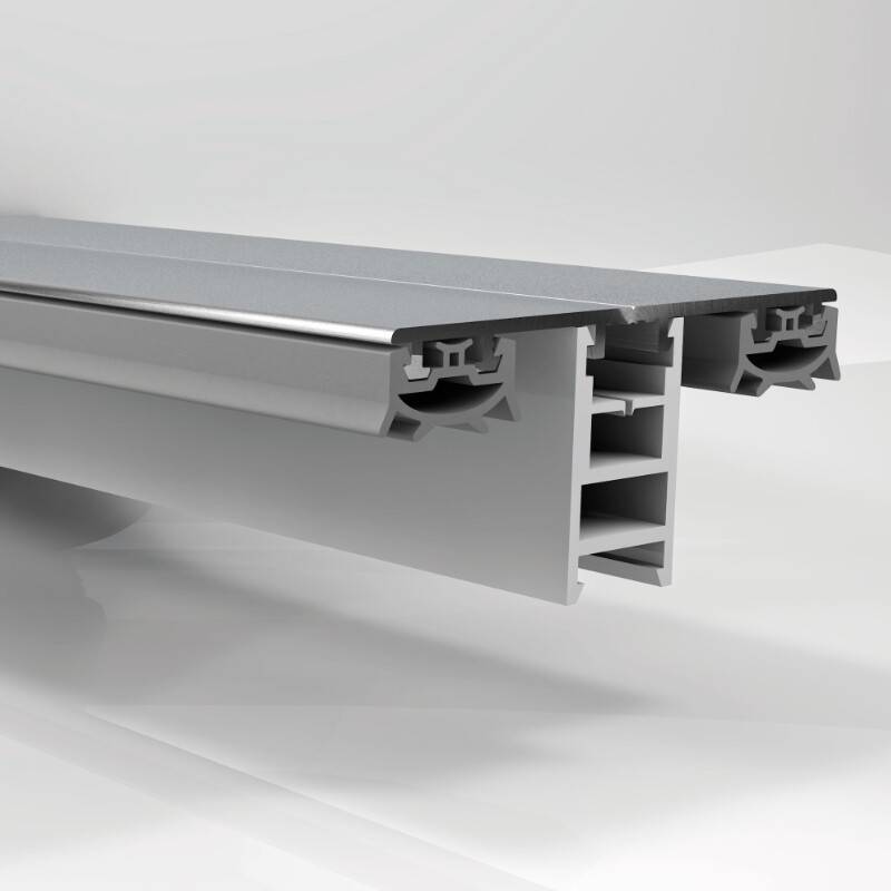 Mendiger Mittel Verlegeprofil | Breite 60 mm | für 6-11 mm Stegplatten | Anthrazit von Friedrich von Lien AG