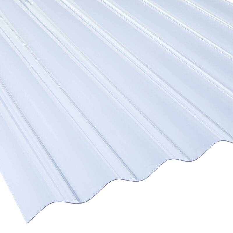 PVC Lichtplatte | BioLine | Wellplatte | 130/30 Profil 8 | 1,4 mm | Breite 1000 mm | glasklar-bläulich von Friedrich von Lien AG