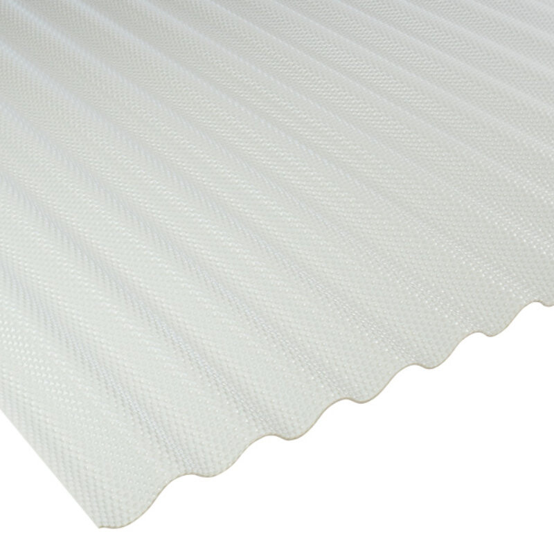 PVC Lichtplatte | Wellplatte | 76/18 | 2,5 mm | Breite 1030 mm | wabenstruktur | opal-weiß von Friedrich von Lien AG
