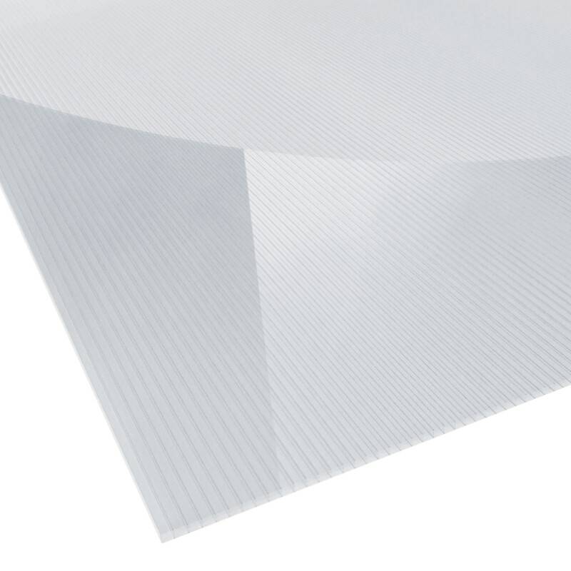 Polycarbonat Doppelstegplatte | 4,5 mm | Breite 1050 mm | glasklar von Friedrich von Lien AG