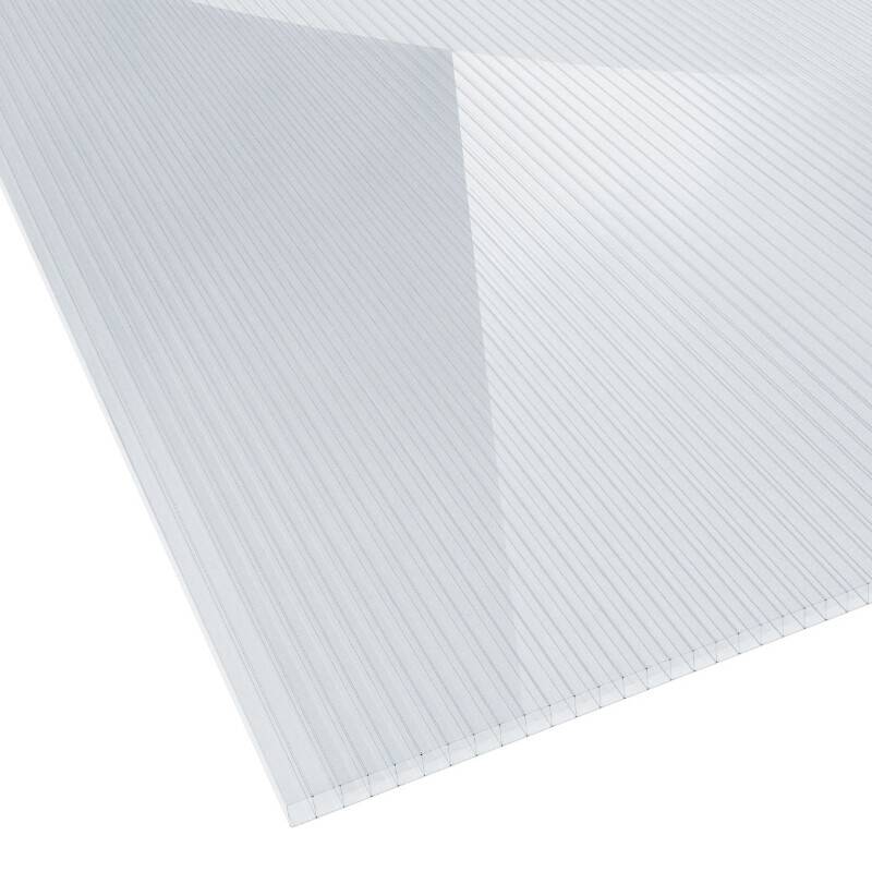Polycarbonat Doppelstegplatte | 6 mm | Breite 1050 mm | glasklar von Friedrich von Lien AG
