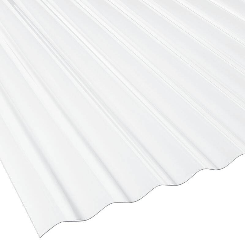Polycarbonat Lichtplatte | 2nd LIFE LINE | Wellplatte | 76/18 | 0,9 mm | Breite 1045 mm | glasklar von Friedrich von Lien AG