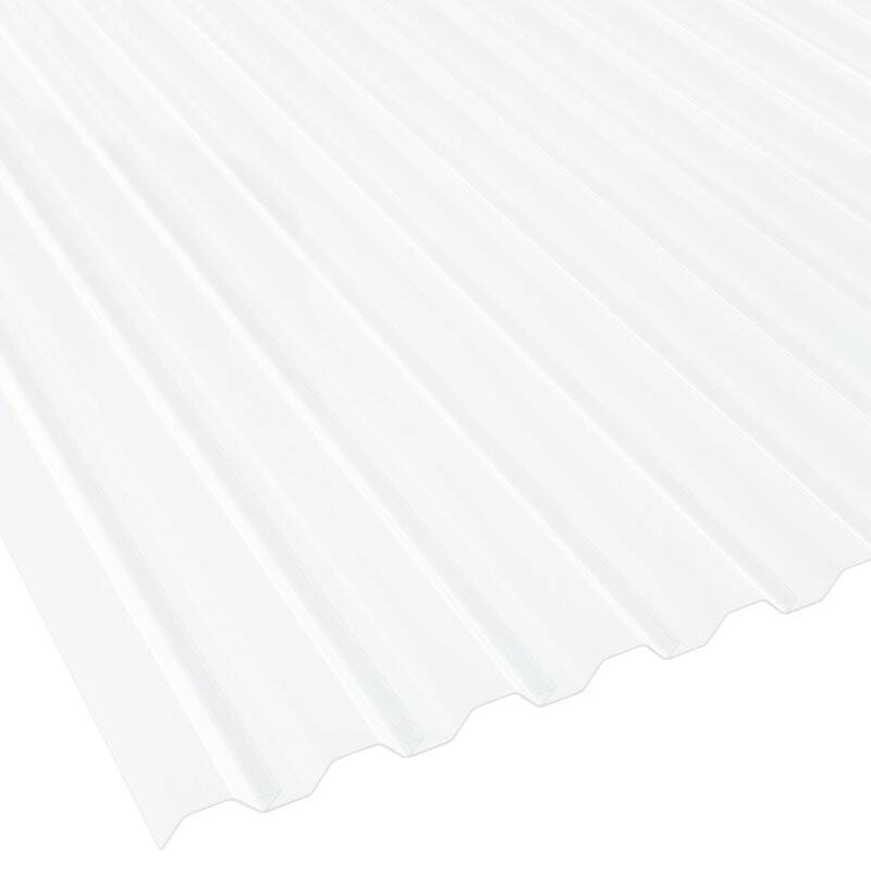 Polycarbonat Lichtplatte | Spundwand | 76/18 | 1,3 mm | Breite 1045 mm | opal-weiß von Friedrich von Lien AG