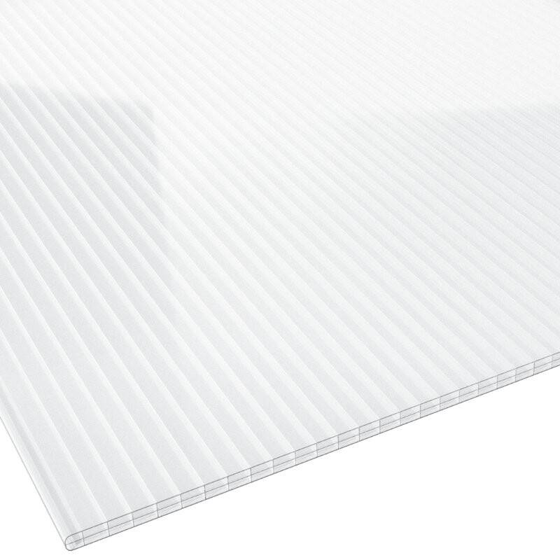Polycarbonat Stegplatte | 16 mm | Breite 1200 mm | glasklar von Friedrich von Lien AG