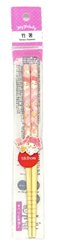 Friend Sanrio My Melody Bambus-Essstäbchen, rutschfestes Design, wiederverwendbare Essstäbchen, japanischer Stil, 18 cm (Ballon) von Friend
