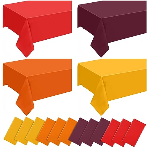 Frienda Einweg-Tischdecken für Herbst, Ernte, Urlaub, Geburtstag, Party, Dekoration, 137,2 x 274,3 cm, dekorativ, Orange, Braun, Rot, Gelb, 12 Stück Frienda Einweg-Tischdecken für Herbst, Ernte, Urlaub, Geburtstag, Party, Dekoration, 137,2 x 274,3 cm, dekorativ, Orange, Braun, Rot, Gelb, 12 Stück von Frienda