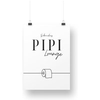 Toilette | Badezimmer Poster Gäste Wc Lustig Minimalistisch Spruch Druck Personalisierbar von FriendidDE