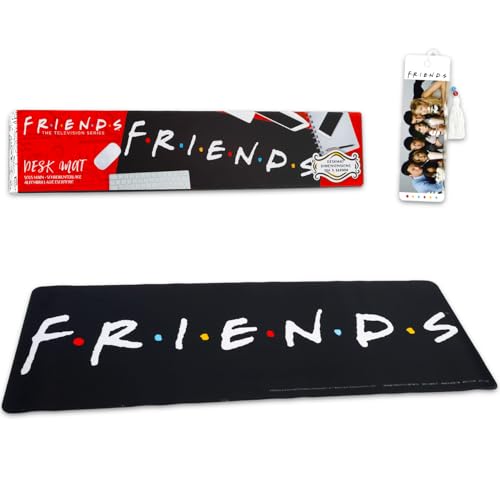 Friends Computer-Schreibtischunterlage für Jugendliche und Erwachsene – Set mit 30,5 x 78,7 cm zentralem Perk-Logo, Computer-Mauspad plus Lesezeichen | Friends TV Sitcom Schreibtisch Bürobedarf Friends Computer-Schreibtischunterlage für Jugendliche und Erwachsene – Set mit 30,5 x 78,7 cm zentralem Perk-Logo, Computer-Mauspad plus Lesezeichen | Friends TV Sitcom Schreibtisch Bürobedarf von Friends