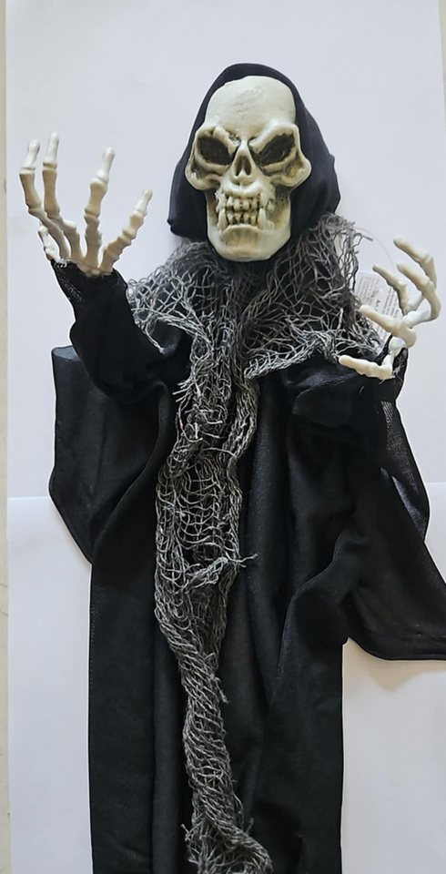 Fries Dekohänger XXL Halloween Deko Skelett Totenkopf Hänger 90 cm Bewegliche Hände, 90 cm Hoch Fries Dekohänger XXL Halloween Deko Skelett Totenkopf Hänger 90 cm Bewegliche Hände, 90 cm Hoch von Fries